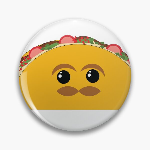 Item preview, Kawaii Taco With Mustache designed and sold by MclaughlinGifts.