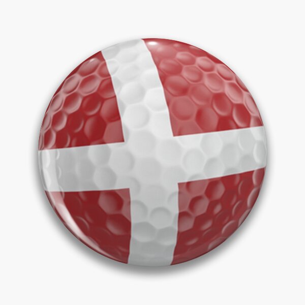 Item preview, Denmark Flag Golf Ball designed and sold by Mxdesign888.