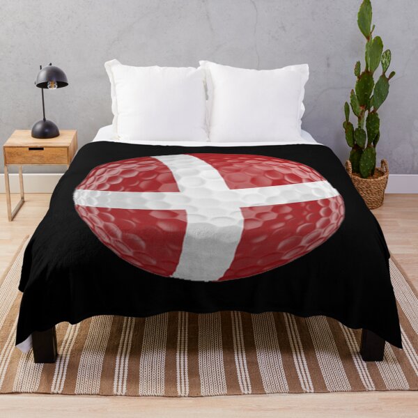 Item preview, Denmark Flag Golf Ball designed and sold by Mxdesign888.