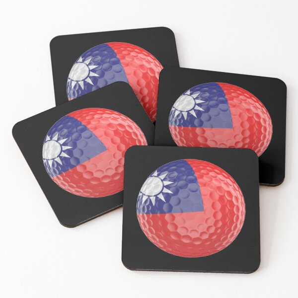 Item preview, Taiwan Flag Golf Ball designed and sold by Mxdesign888.