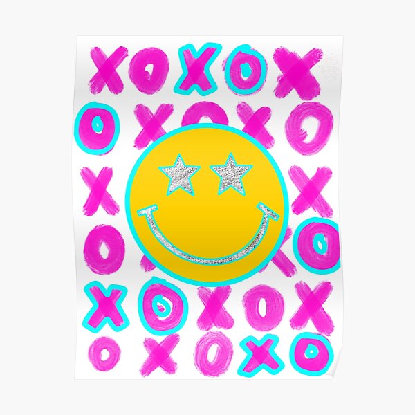 glitter smiley Poster