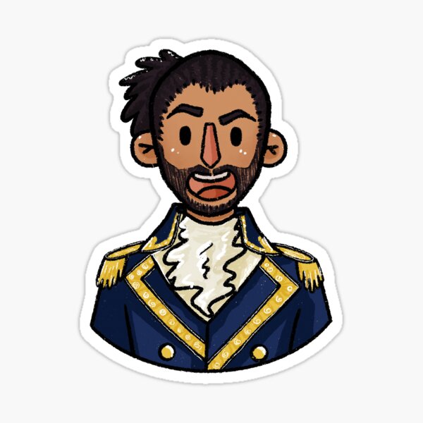 "Lafayette from the hit musical, Hamilton" Sticker by OUXEV Redbubble
