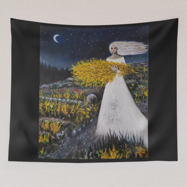 Item preview, Crow Hill: Goldenrod designed and sold by The Mysterious Domain Alyne Whiteswan Fine Art Prints and Merch.