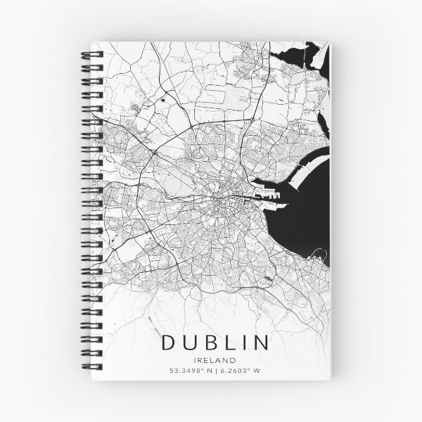 Item preview, Dublin Ireland Modern Street Map With Co-ordinates designed and sold by RossWilson12.