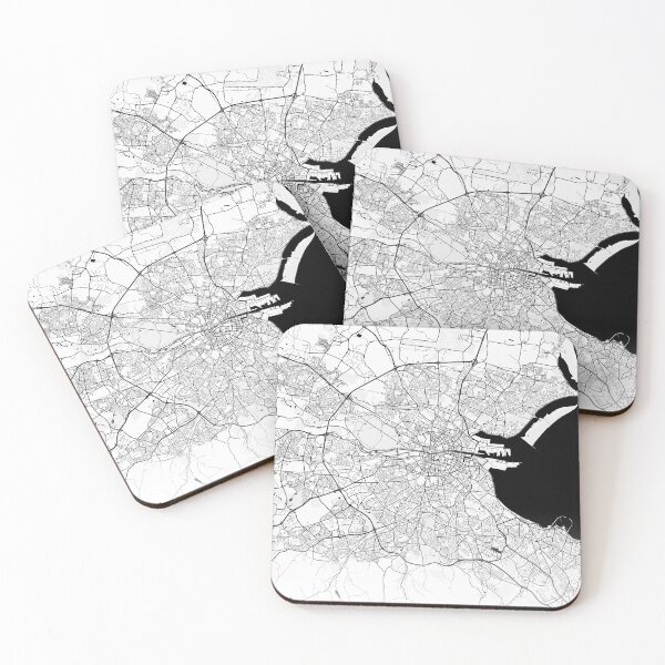 Item preview, Dublin Ireland Modern Street Map With Co-ordinates designed and sold by RossWilson12.