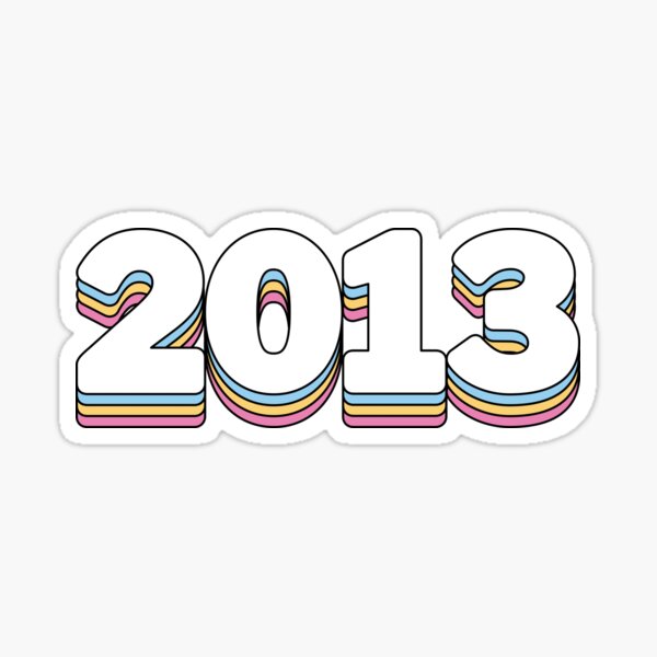 2013 Sticker