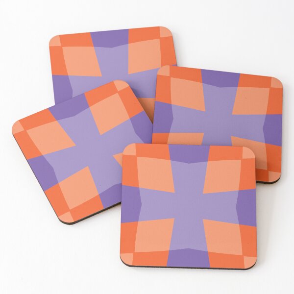 Artikelvorschau, Orange und lila Muster entworfen und verkauft von MclaughlinGifts.