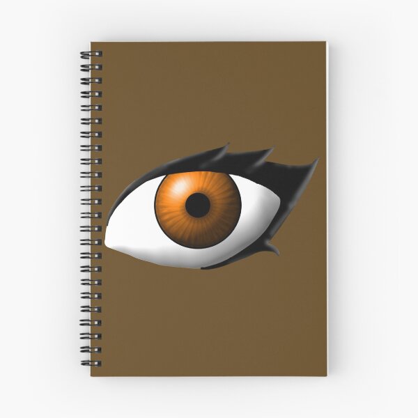 Item preview, Dark Orange/Warm Brown Anime Style Eye (Dark Skin Tone) designed and sold by RayRayViolet.