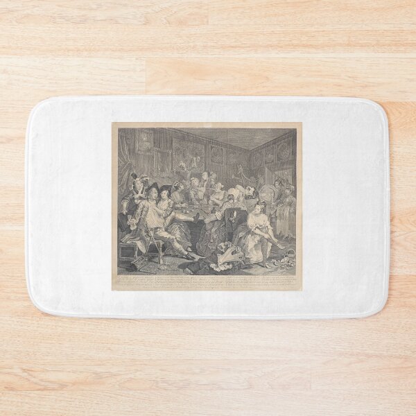 Item preview, A Rake's Progress III - The Orgy - William Hogarth (1697-1764) - engraving designed and sold by cdmprints.