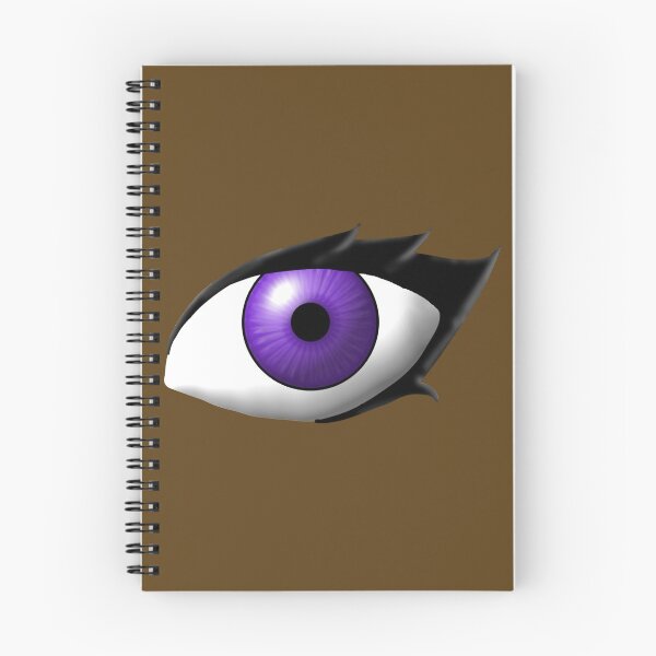 Item preview, Purple Anime Style Eye (Dark Skin Tone) designed and sold by RayRayViolet.