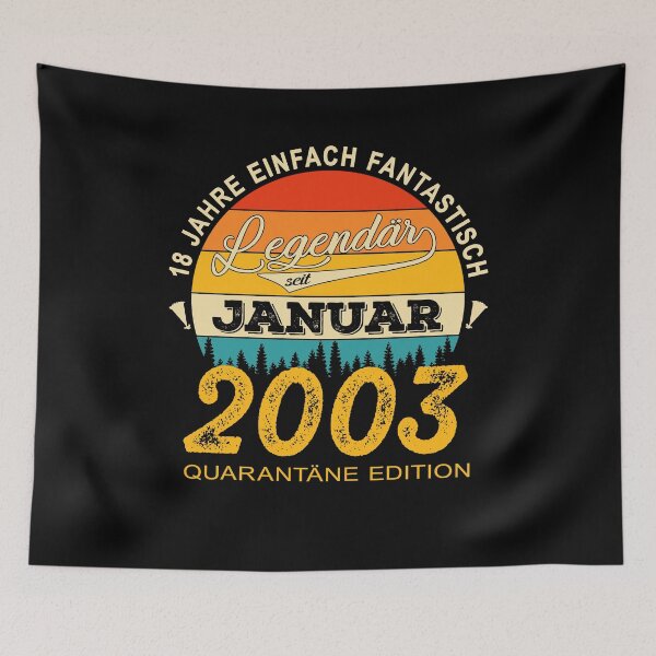 Item preview, 18th Birthday 18 Years Born In 2003 January designed and sold by Renergie.