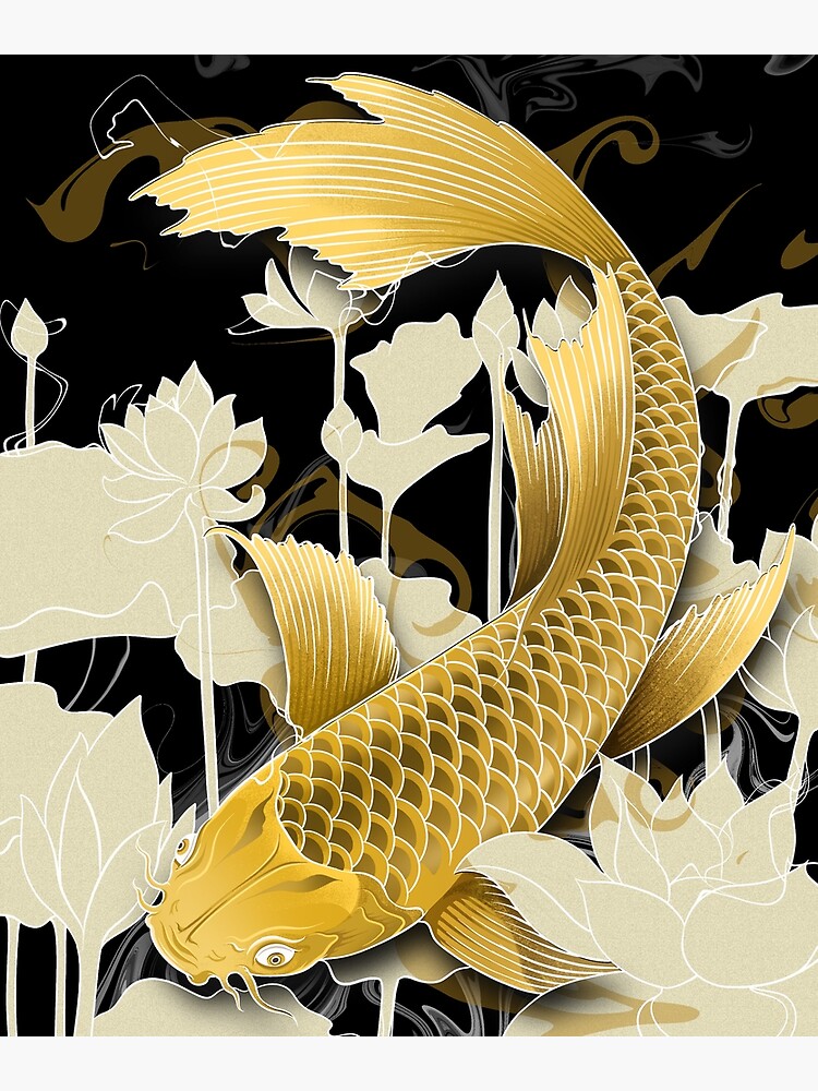 the Golden Koi | Art Print