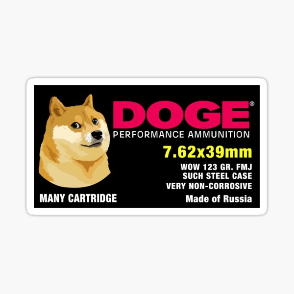 Doge Ammo Sticker