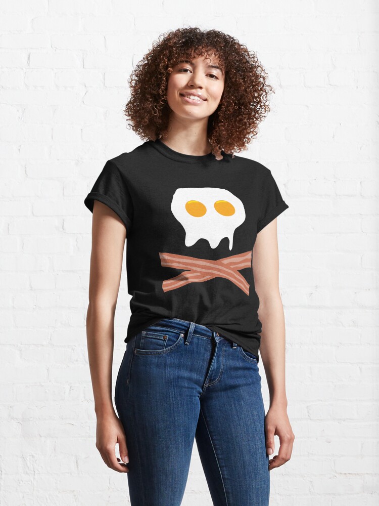 Alternate view of Eggs Bacon Skull Classic T-Shirt