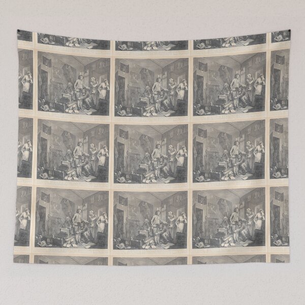 Item preview, A Rake's Progress I - The Heir - William Hogarth (1697-1764) - engraving designed and sold by cdmprints.