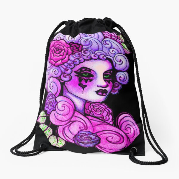 Lavender Lush Drawstring Bag