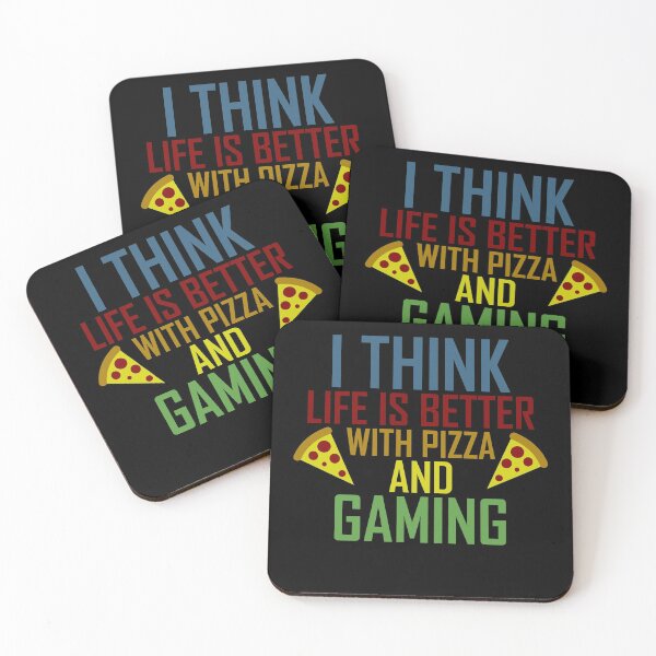 Item preview, La vida es mejor con pizza y juegos designed and sold by AJ-DesignCo.