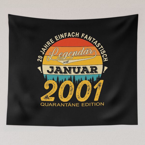 Item preview, 20th Birthday 20 Years Born In 2001 January designed and sold by Renergie.