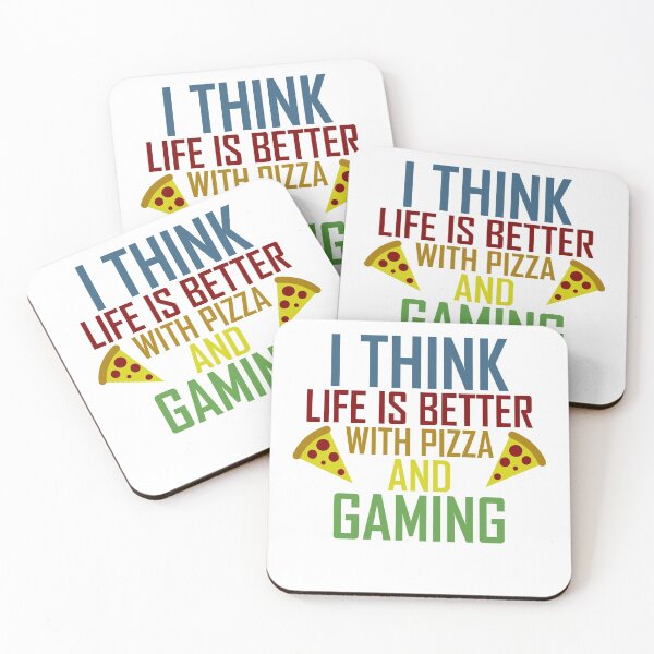 Item preview, La vida es mejor con pizza y juegos designed and sold by AJ-DesignCo.