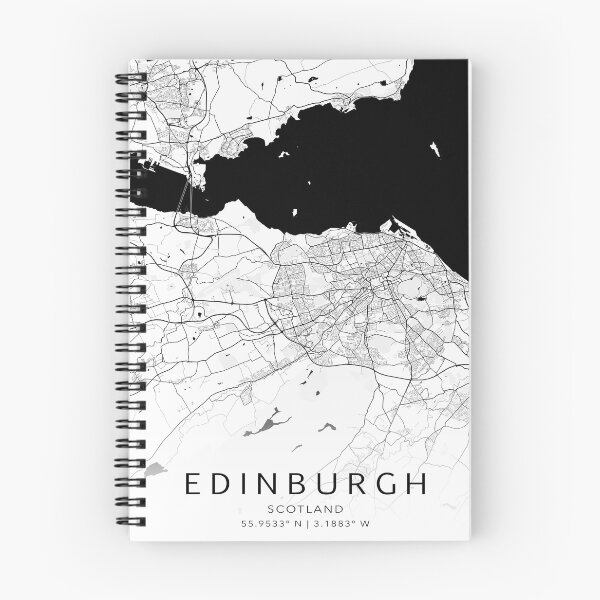 Item preview, Edinburgh Scotland Modern Street Map With Co-ordinates designed and sold by RossWilson12.