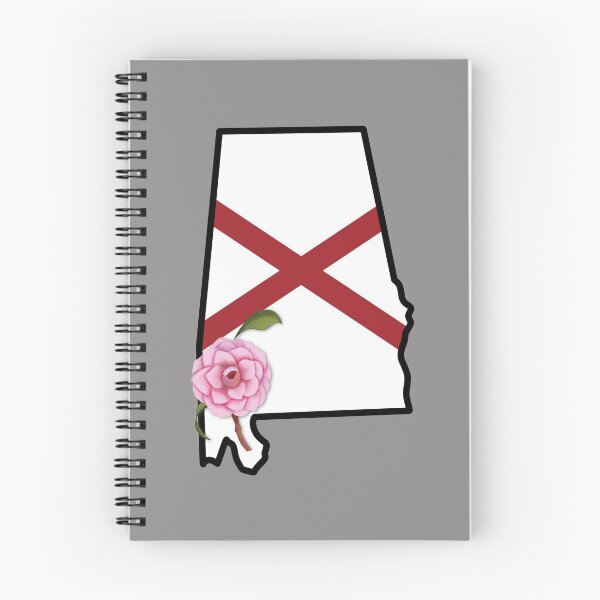 Item preview, State of Alabama Flag with State Flower Camellia designed and sold by Gsallicat.