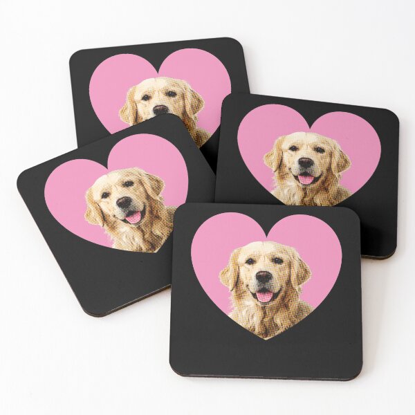 Item preview, golden retriever face art heart golden retriever dog lover valentines day designed and sold by alaechamlal.