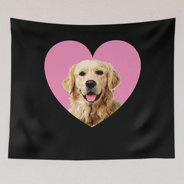 Item preview, golden retriever face art heart golden retriever dog lover valentines day designed and sold by alaechamlal.