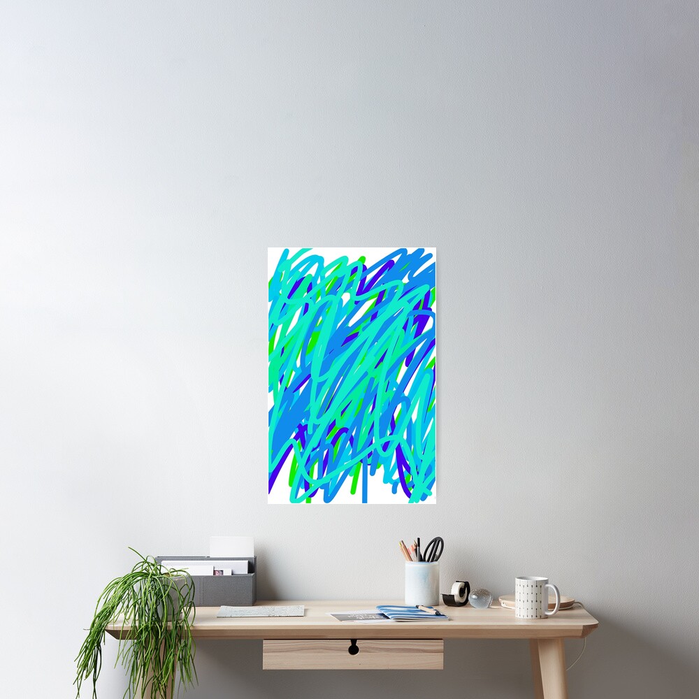 Vista previa del artículo con la obra «Póster», diseñado y vendido por HummingTurtle.