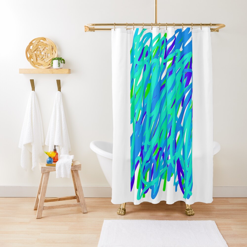 Item preview, Shower Curtain designed and sold by HummingTurtle.
