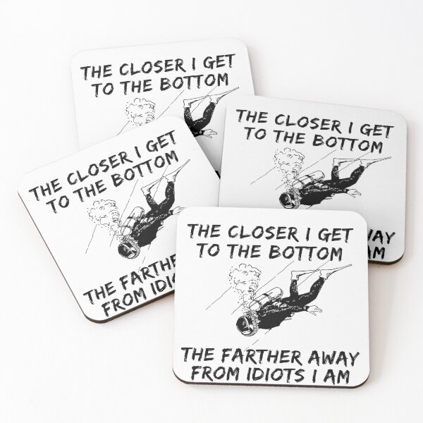 Item preview, The Closer I Get To The Bottom  - Scuba Diving design designed and sold by 1chillin.