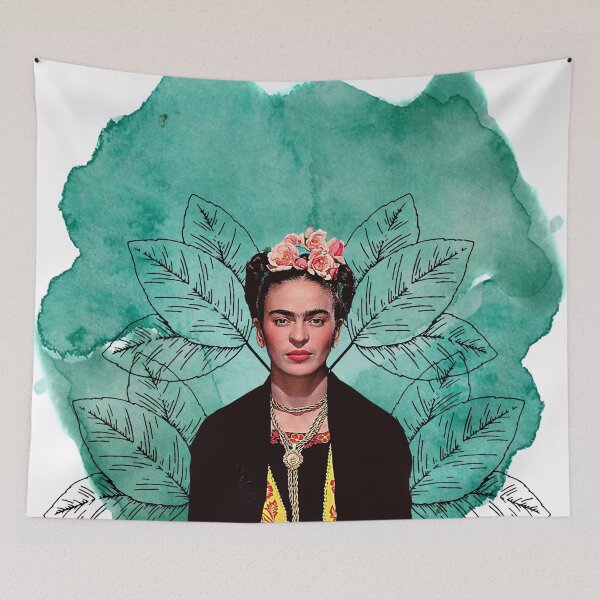 Item preview, Frida Kahlo, watercolor flowers, color designed and sold by Adriana C (All about Frida).