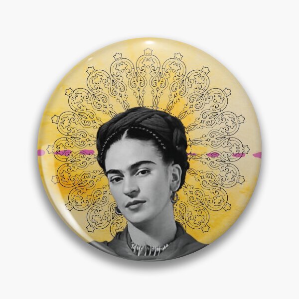 Item preview, Frida Kahlo, watercolor flowers, color, black and white designed and sold by Adriana C (All about Frida).