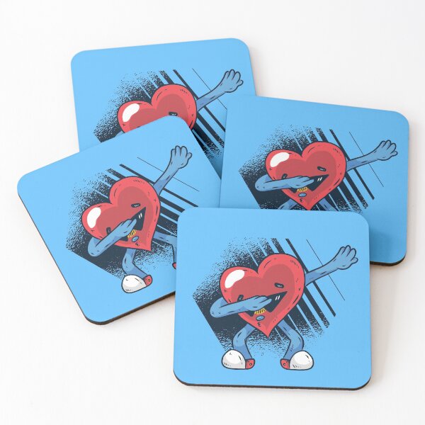 Item preview, Cool Heart Dabbing Valentines day designed and sold by Piztees.