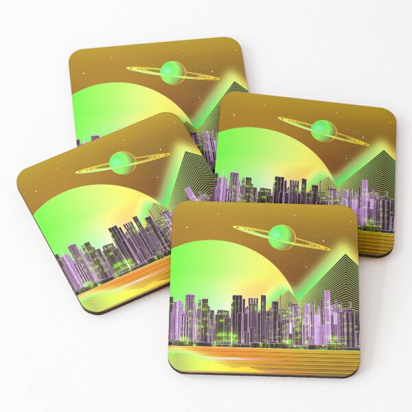 Item preview, Paisaje de Retrowave de Vaporwave designed and sold by kandycoded.