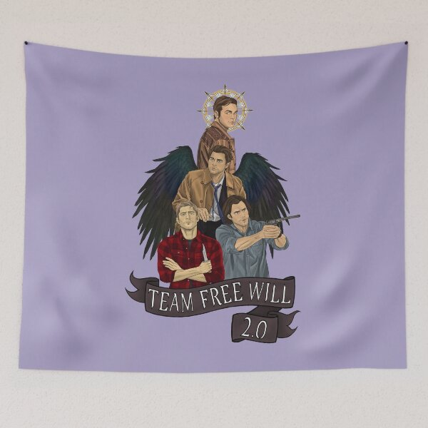 Item preview, Supernatural Team Free Will 2.0 designed and sold by LittlePopaArt.