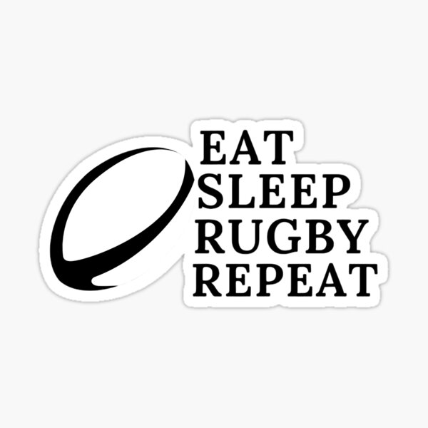 Game Player Ball Wall Art Decal Sticker Picture Decorate Eat Sleep Play Rugby Game Player Ball Wall Art Decal Sticker Picture Decorate Eat Sleep Play Rugby