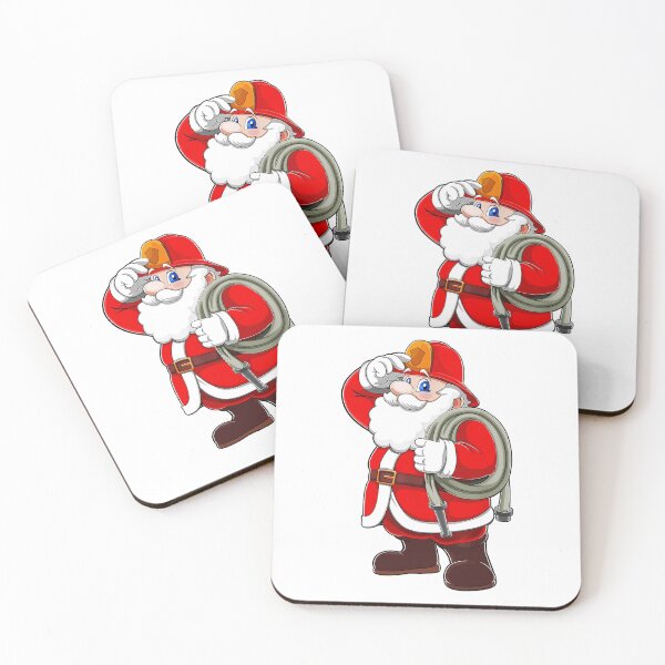 Item preview, Firefighter Santa Claus designed and sold by OrnamentallyYou.