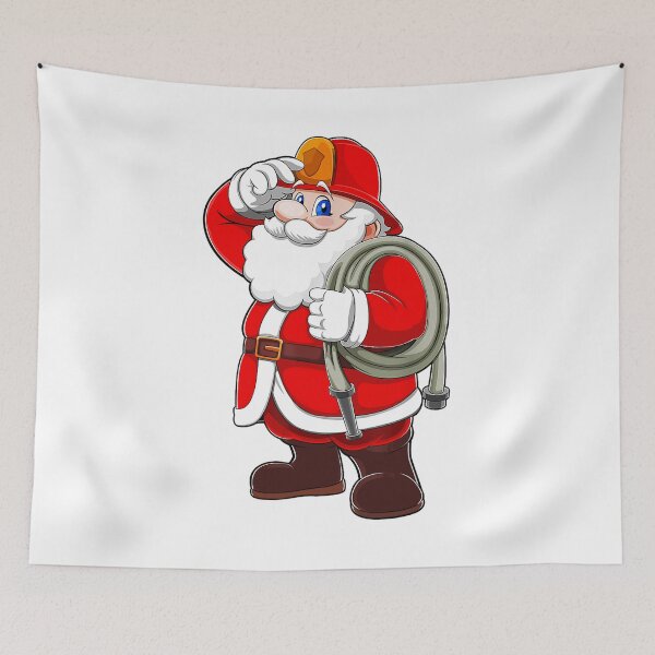 Item preview, Firefighter Santa Claus designed and sold by OrnamentallyYou.