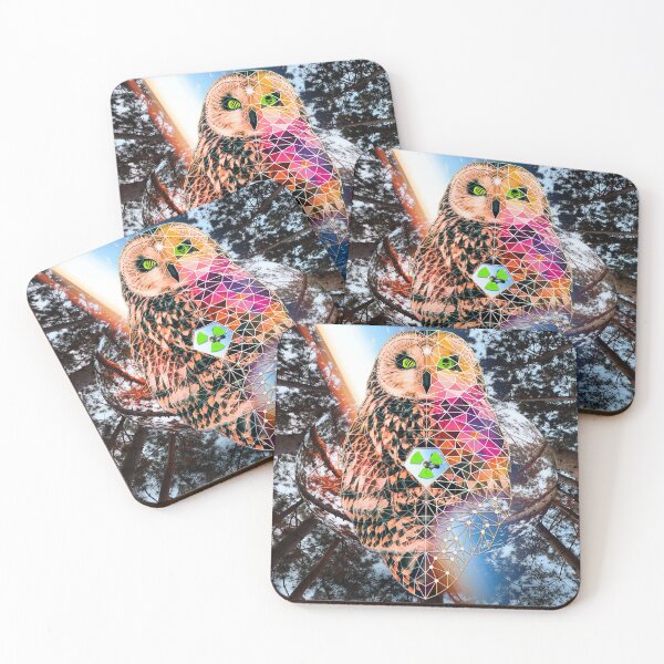 Item preview, Trippy Psychedelic Fractal Owl designed and sold by kandycoded.
