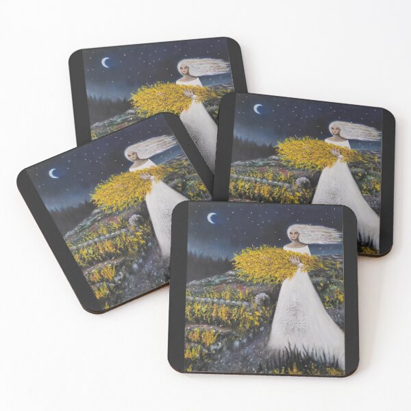 Item preview, Crow Hill: Goldenrod designed and sold by The Mysterious Domain Alyne Whiteswan Fine Art Prints and Merch.
