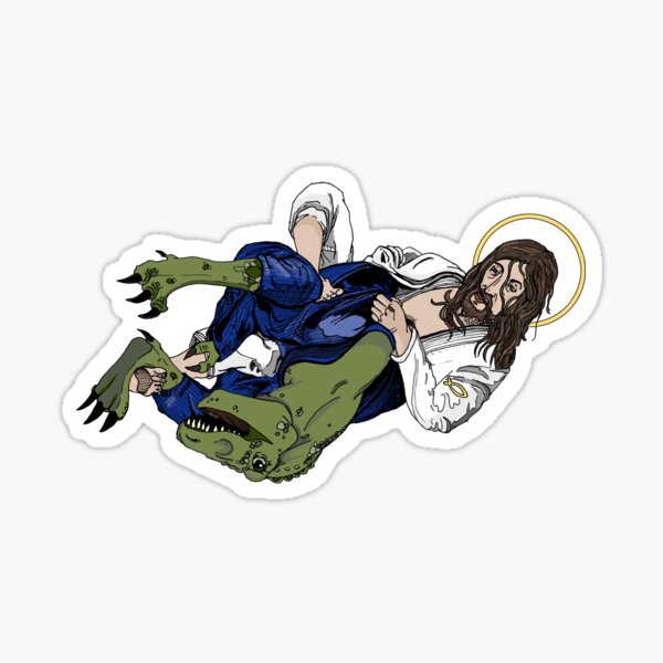 Jesus Takes the Back! Sticker