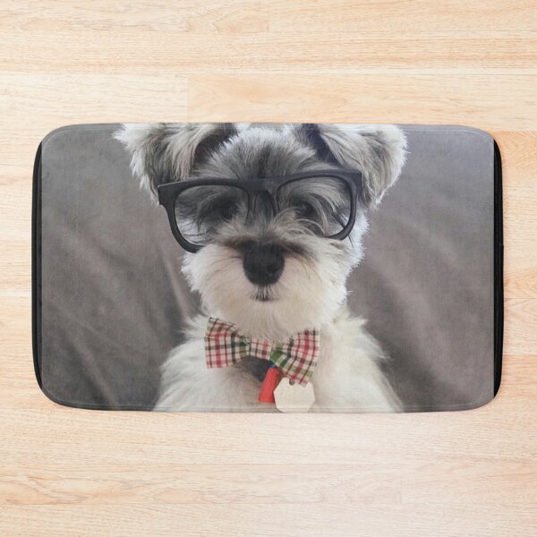 Item preview, Schnauzer dog with glasses pets dogs cute puppy designed and sold by Coolstuff4you71.