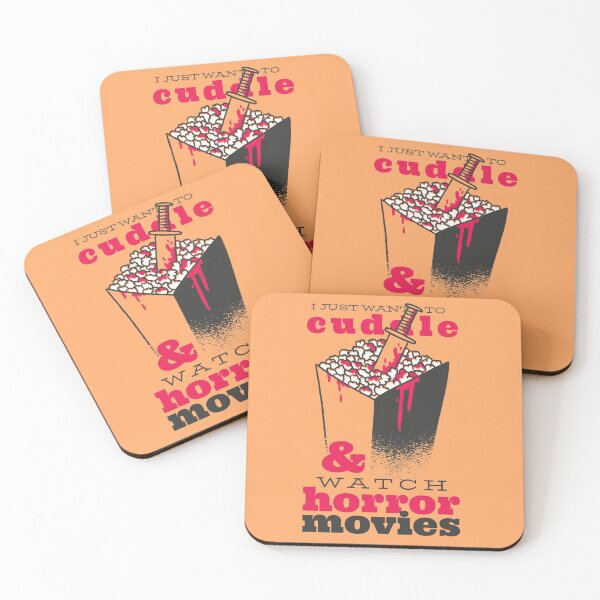 Item preview, Cuddle and watch horror movies designed and sold by Piztees.