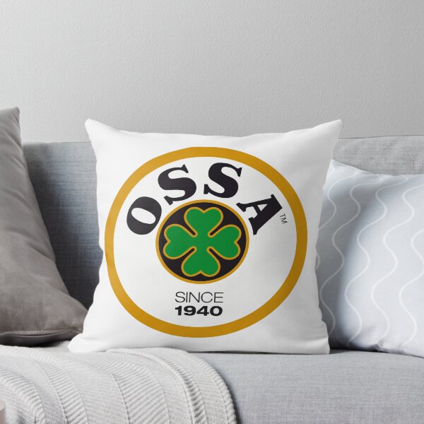 OSSA Motorcycles Throw Pillow