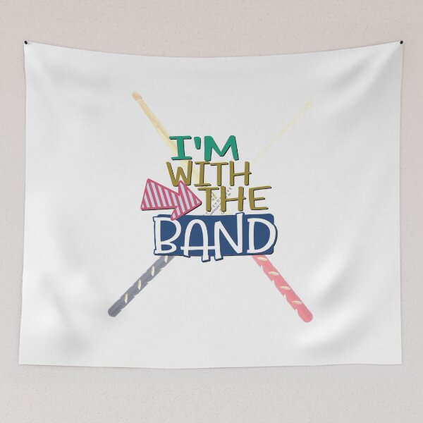 Item preview, I'm With The Band - Drumsticks designed and sold by BandMomDesigns.