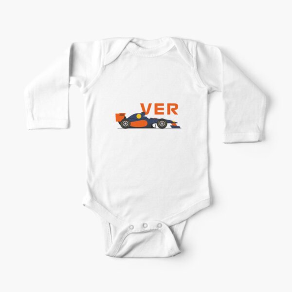 Max Verstappen 33 Formula 1 Car  f1 Red bull Racing 2021 Long Sleeve Baby One-Piece