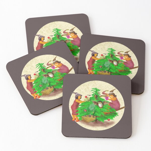 Item preview, Funny decorating witches with familiars designed and sold by anacart.