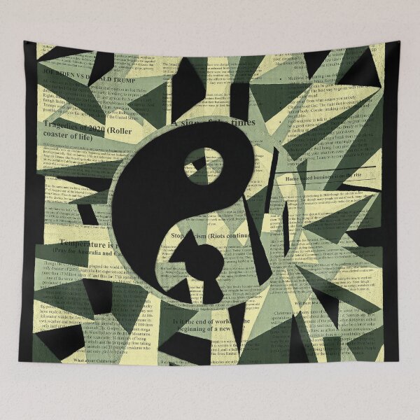 Item preview, Yin and Yang 2020 Newspaper Balance designed and sold by Inspireaglow.
