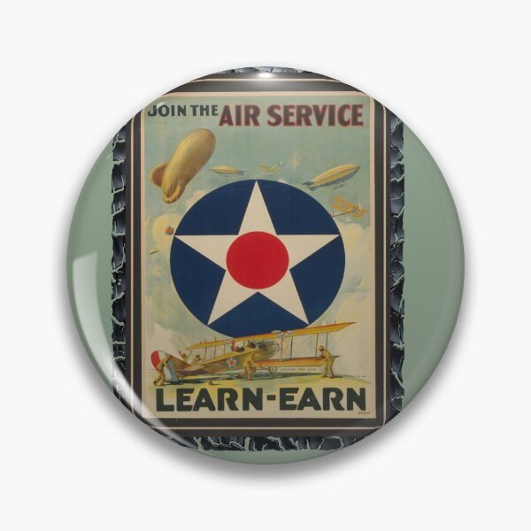 Item preview, Air Force, Join the Air Service, Learn-Earn designed and sold by ronnieyoung.