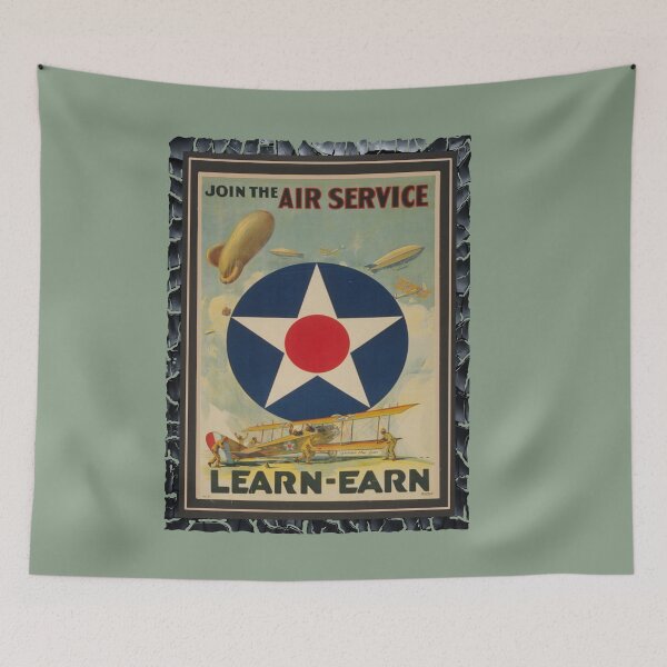 Item preview, Air Force, Join the Air Service, Learn-Earn designed and sold by ronnieyoung.